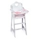 preview thumbnail 10 of 15, Badger Basket Doll High Chair with Accessories and Free Personalization Kit