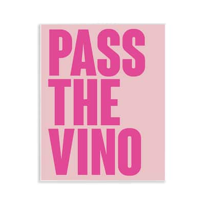 Stupell Pass The Vino Pastel Wall Plaque Art Design By House of Lulu