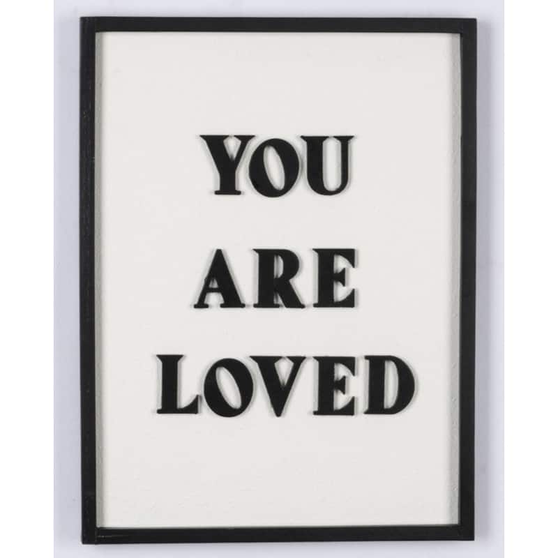 You Are Loved Hanging Wall Sign - 16.25"
