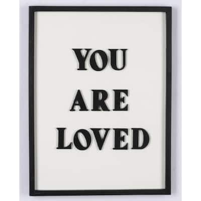 You Are Loved Hanging Wall Sign - 16.25"