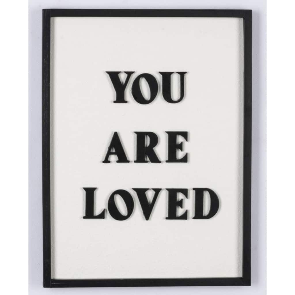 You Are Loved Hanging Wall Sign - 16.25"