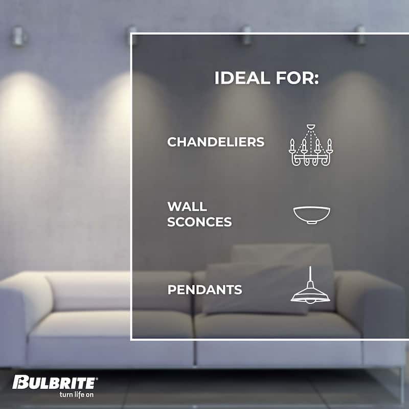 Bulbrite Pack of (5)120V Dimmable T8 Double Envelope Halogen Mini Light Bulbs with Medium (E26) Base, 2900K Soft White Light