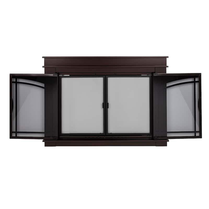 Pleasant Hearth Fenwick Fireplace Glass Door