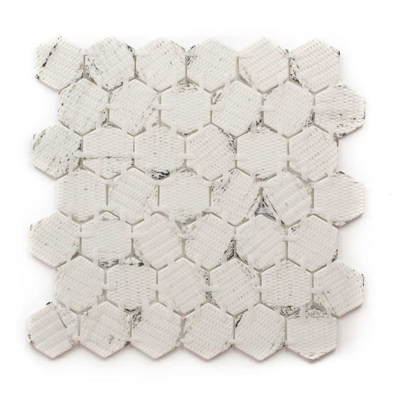 Eterna Hex 2x2 Glass Hexagon Mosaic Tile - Floor, Wall, Backsplash
