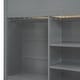 preview thumbnail 20 of 18, Full Size Loft Bed Kids Bed with Desk, Wardrobes, 4 Drawers and 4 Shelves,Left-Side Storage and Drawers
