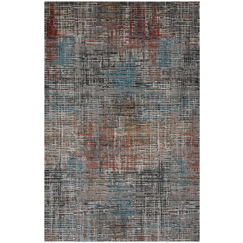 Alora Decor Cosmopolitan Modern Gray Wool/Tencel Area Rug