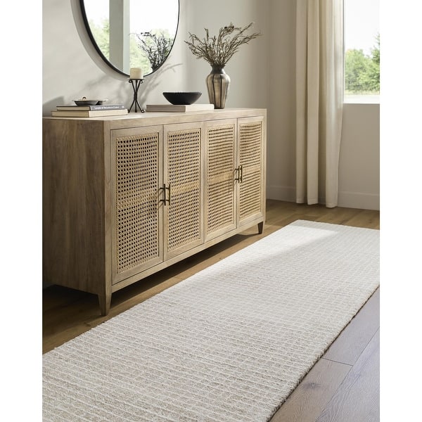 slide 2 of 12, Livabliss x Vivir Andreas Modern Area Rug. Taupe - 3' x 10'
