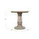 Kafe Natural Mango Wood Round Side Table by East at Main - Bed Bath ...