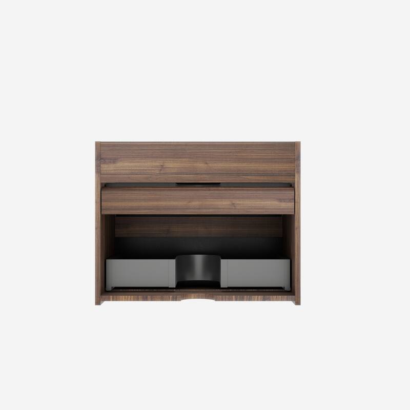 GDFStudio - Lucas Modern Floating Bathroom Vanity with Dual Drawer Storage and Refined Architectural Style