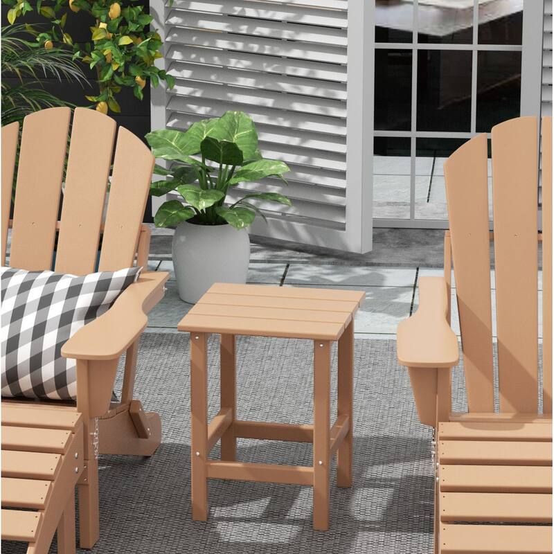 POLYTRENDS Laguna All Weather Poly Outdoor Side Table