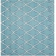 preview thumbnail 25 of 34, SAFAVIEH Handmade Flatweave Dhurries Shiela Modern Moroccan Wool Rug 6' Square - Light Blue/Ivory - Square