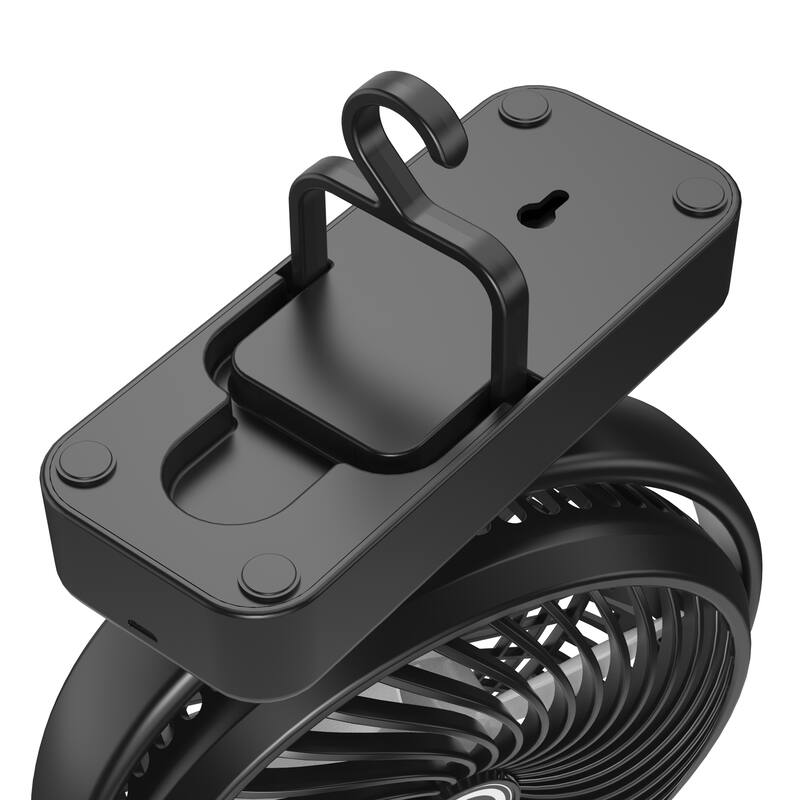 7 inch 10000mAh Battery Operated Camping LED Fan with Hanging Hook