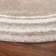 preview thumbnail 16 of 96, SAFAVIEH Border & Stripe Shag Eirny Modern 1.4-inch Thick Rug