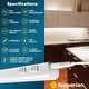 preview thumbnail 7 of 5, Sunperian LED Under Cabinet Light Kit 12" Plug In 10W Linkable 3 Color Option 3000K/4000K/5000K Damp Rated 2 Pack