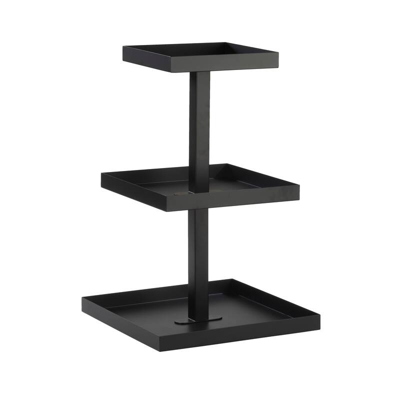 Square 3 Tier Metal Tabletop Display