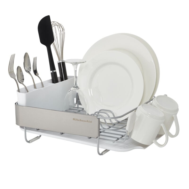 KitchenAid Compact Stainless Steel Dish Rack, 16.06-Inch & Reviews