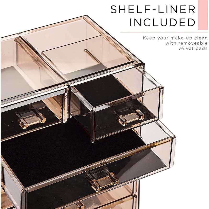 Sorbus Cosmetic Makeup and Jewelry Storage Case Display - Spacious Design - Vanity and Countertop (4 Large, 2 Small Drawers)