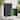 vidaXL Double Wheelie Bin Shed with Lid, 31.5x58.3x43.7 Inches Black - 58.3"x31.5"x43.7"
