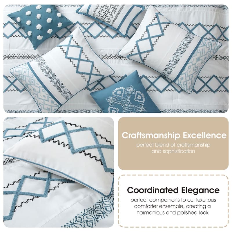 Nanshing Trina Embroidered 7-Piece Comforter Set