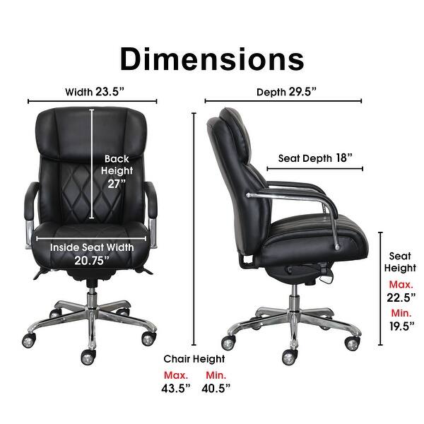 Shop La Z Boy Sutherland Office Chair With Padded Arms On Sale Overstock 22800496 Black