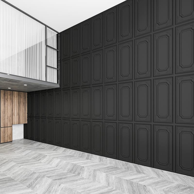 Art3d 12-Pack 24"x48" PVC 3D Wall Panel & Drop Ceiling Tiles, Cover 96 Sq.Ft.