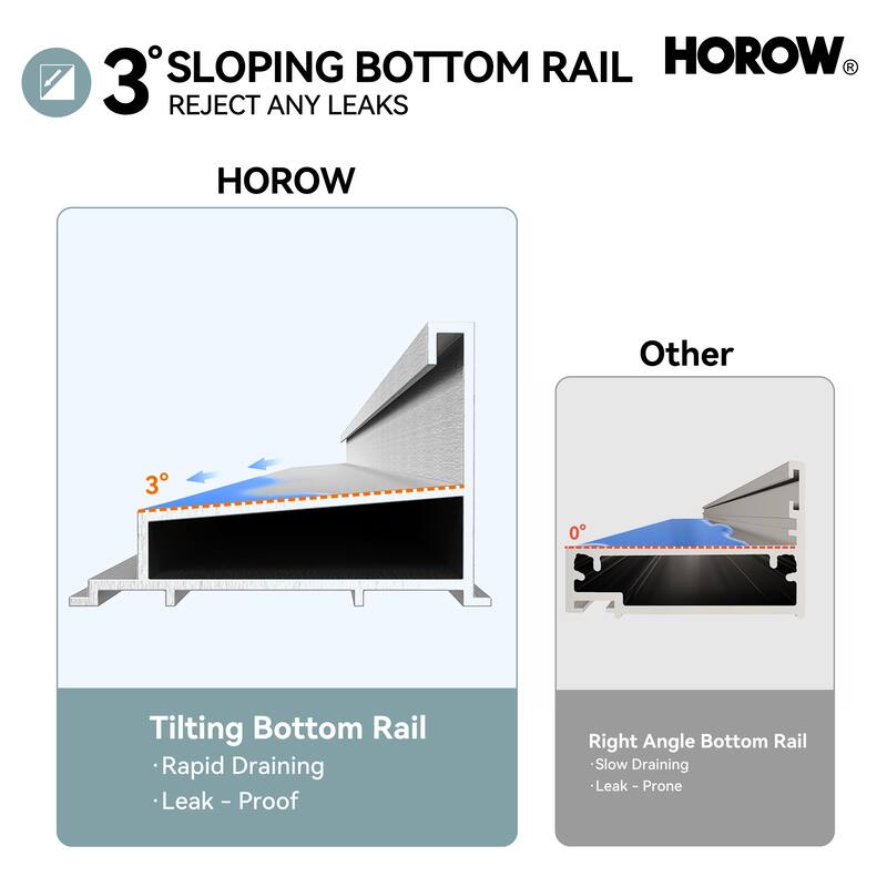 HOROW 44 to 48 Inch Wide 72 Inch High Double Sliding Semi Frameless Shower Door in Brushed Nickel with Clear Glass