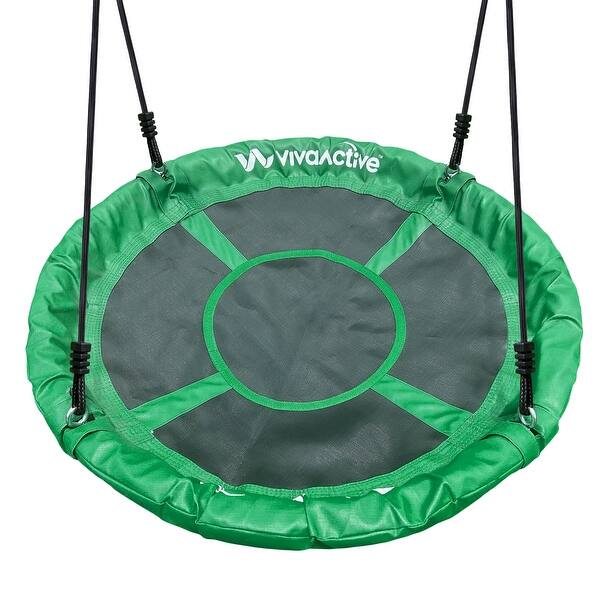 slide 2 of 29, gobaplay Round Tree Swing, 39" Platform Saucer (Swingset Frame Not Included) Single Platform