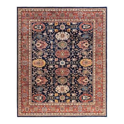 Serapi One-of-a-Kind Hand-Knotted Area Rug - Blue, 8' 1" x 9' 9" - 8' 1" x 9' 9"