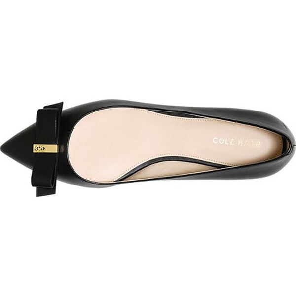 cole haan elsie leather bow skimmer flat