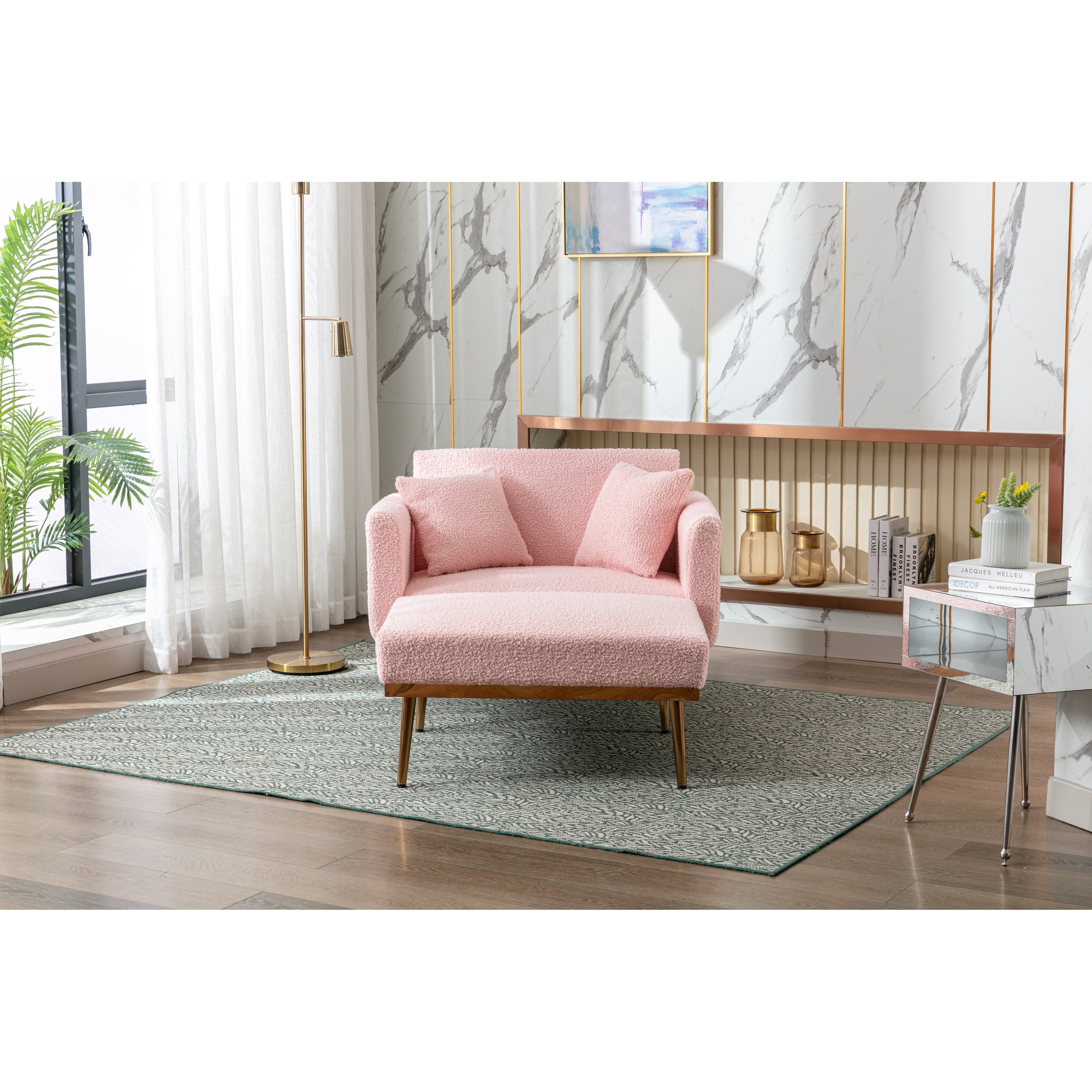 Rose pink tyley upholstered chair deals