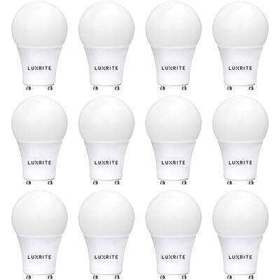 Luxrite Lampadina LED A19 E26 9W (60W Equivalenti) - Bianco Caldo 3000K, 800 Lumen, Dimmabile - Luce Calda E Avvolgente