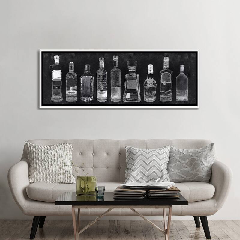 iCanvas "Bar Cart" by Natalie Carpentieri Framed Canvas Print