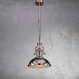 CraftHome 1-Light 13" Modern Industrial Single Dome Pendant Light
