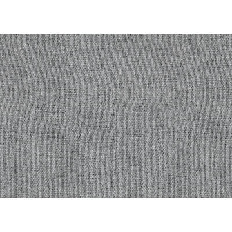 Modern 1Pc Loveseat Dark Gray Textured Fabric Upholstered Rounded Arms Attached Cushions Transitional Living Room Furniture