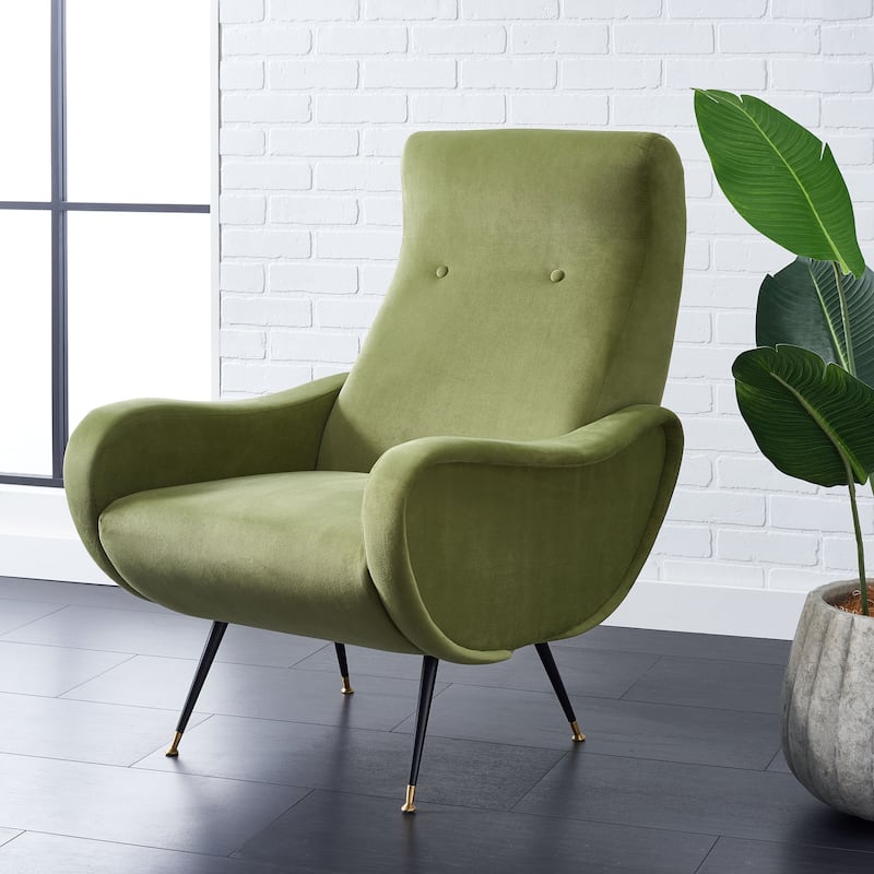 SAFAVIEH Sherron Mid-Century Modern Retro Club Chair - 28.5" W x 35" D x 37" H - 29Wx35Dx37H