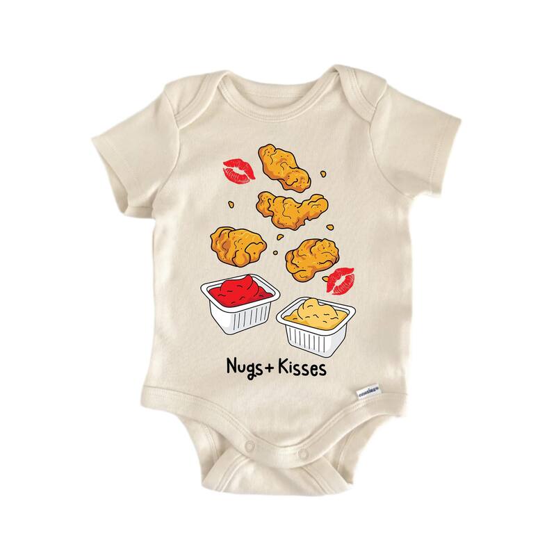 Nugs + Kisses Best Friends Bff Bestie Valentine's Day - Baby Boy Girl Bodysuit - White - Newborn