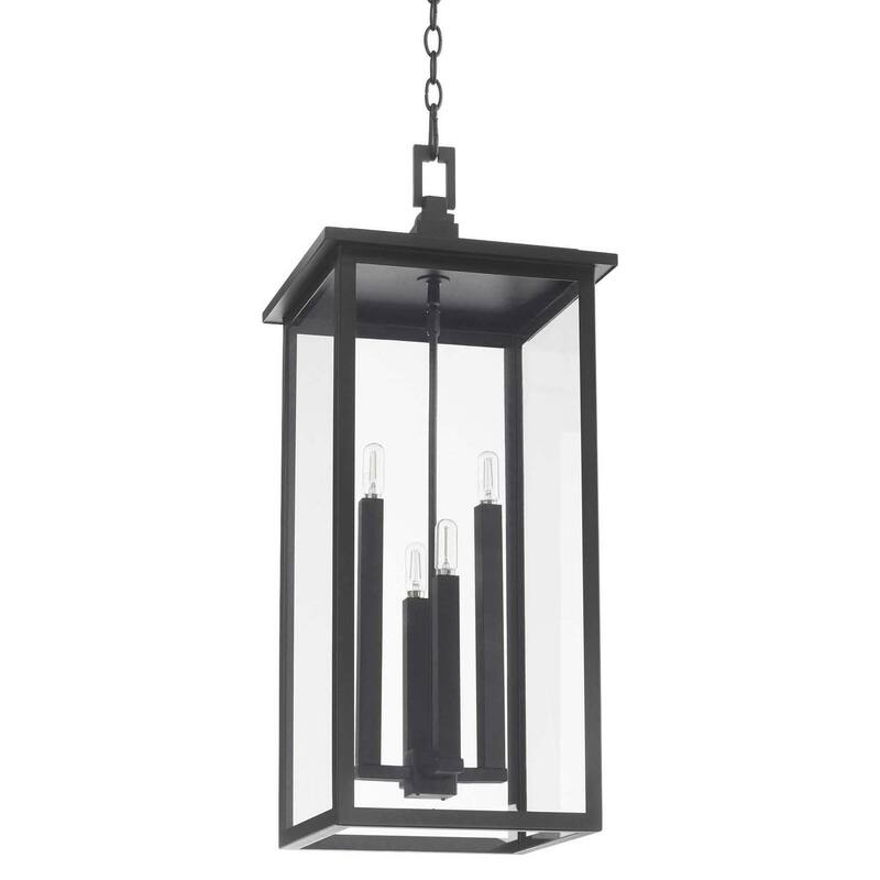 Quorum International 7128-4 Westerly 4 Light 13" Wide Pendant - Textured Black