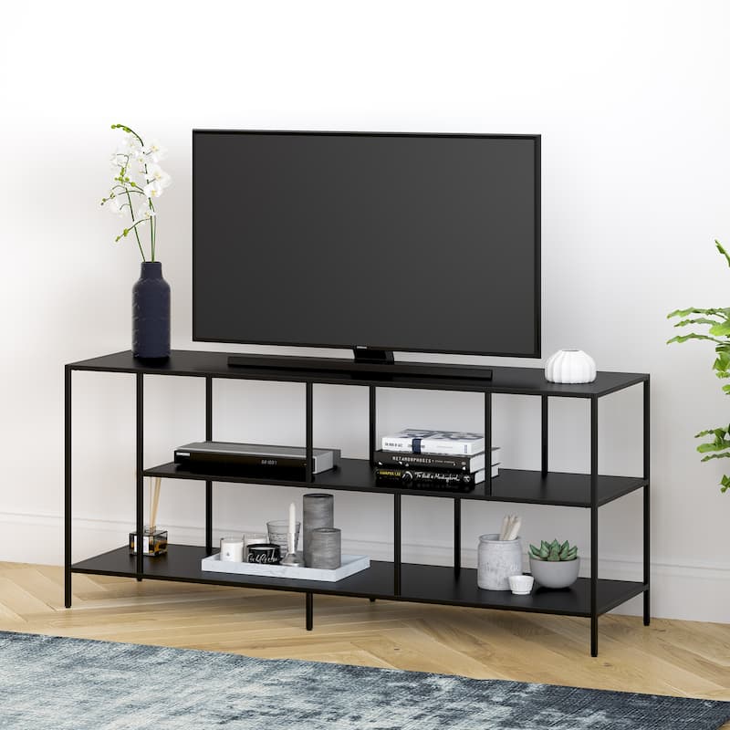 Winthrop Rectangular TV Stand with Metal Shelves for TV's up to 60"