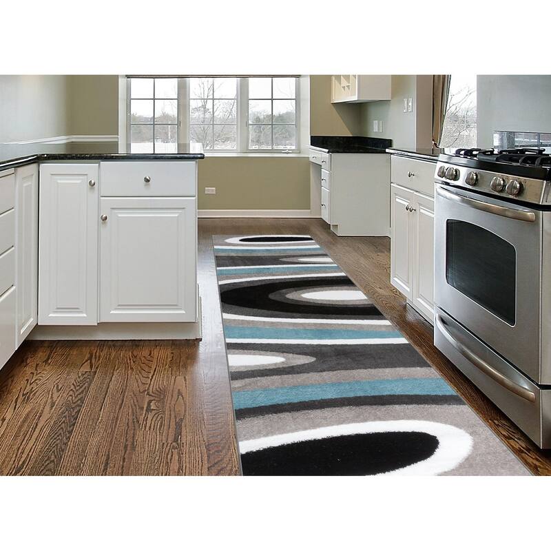 World Rug Gallery Abstract Contemporary Modern Area Rug