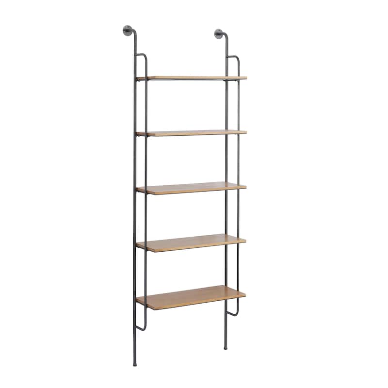 Metal Shelves Wall Shelf - Brown - Roche River Decor