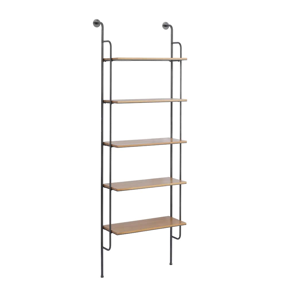 Metal Shelves Wall Shelf - Brown - Roche River Decor