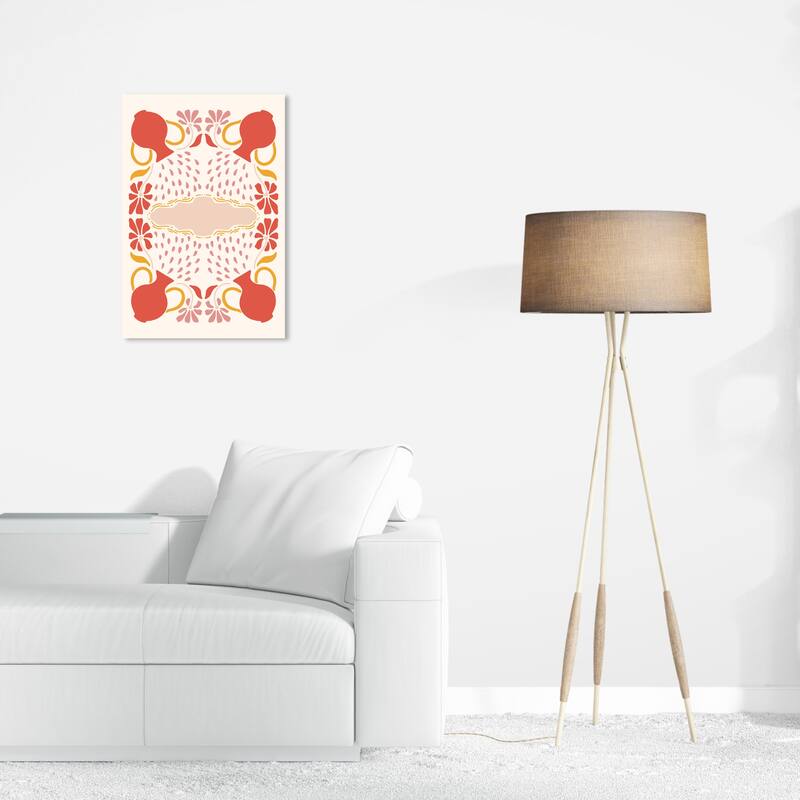Wynwood Studio Canvas Floral and Botanical Decorative Autumn Orange and Dark Orange Modern & Contemporary Wall Art Canvas Print - 16 x 24