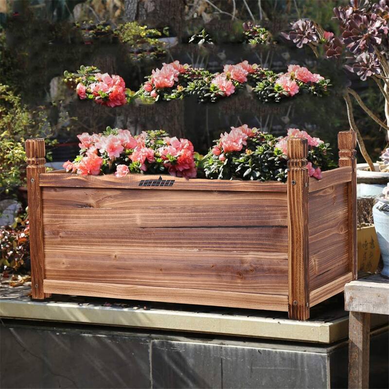 Garden Flower Planter Raised Box Vegetable Bed for Garden Yard Patio