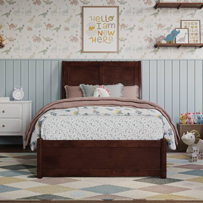 Andorra Platform Bed with Panel Footboard and Storage Drawers