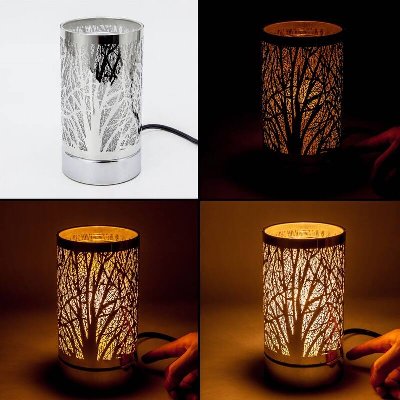 7" Touch lamp/Oil burner/Wax warmer - Copper Ravine - 3.75*3.75*7
