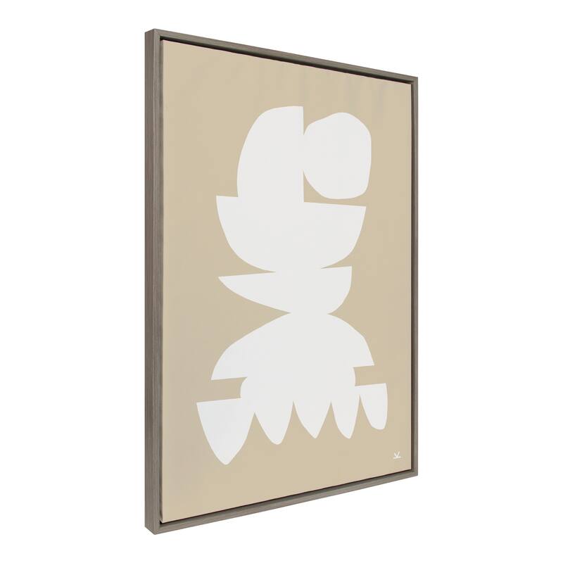 Kate and Laurel Sylvie New Monuments 2 B Framed Canvas by Kelly Knaga