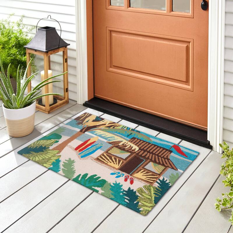 Liora Manne Frontporch Tiki Hut Indoor/Outdoor Rug - 1'8" x 2'6"