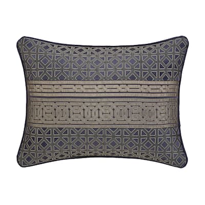 J. Queen New York Alaro Slate Boudoir Decorative Throw Pillow