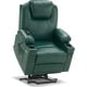 preview thumbnail 47 of 53, MCombo Electric Power Lift Recliner Chair Sofa with Massage and Heat for Elderly, 3 Positions, USB Ports, Faux Leather 7040 Blackish Green