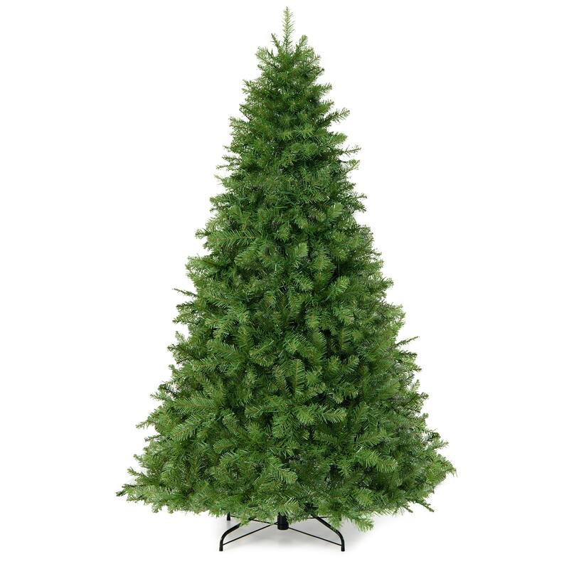 Gymax Pre-Lit 6' Artificial PVC Christmas Tree Hinged 560 LED Lights